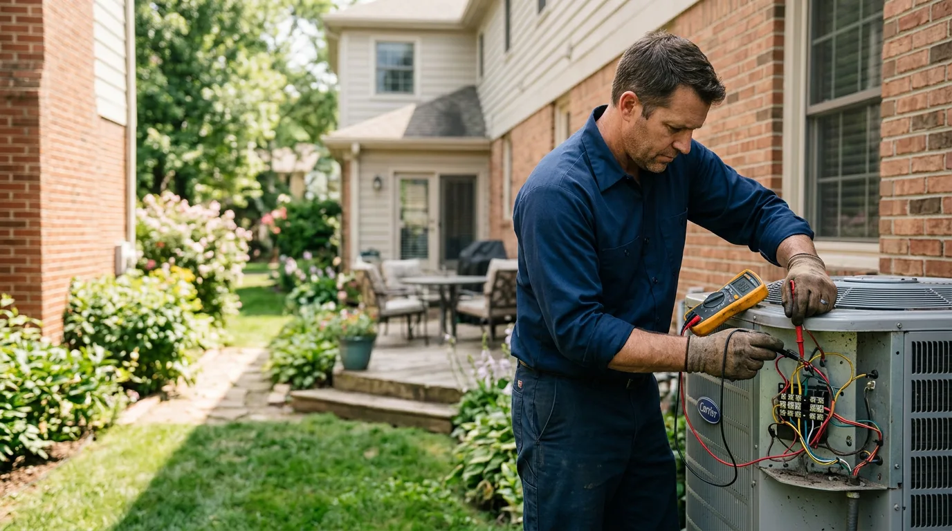 HVAC technician working near Donegal, PA